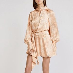 Acler Bradley Cobra Crepe Dress